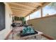 Relaxing covered patio featuring comfortable seating, perfect for outdoor enjoyment at 14254 N Boxwood Ln # 158B, Fountain Hills, AZ 85268