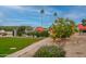 Beautiful community pool area landscaped with desert plants and trees on a sunny day at 14254 N Boxwood Ln # 158B, Fountain Hills, AZ 85268
