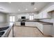Bright kitchen with stainless steel appliances, white cabinets, and an open layout at 14262 N 142Nd Ln, Surprise, AZ 85379