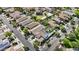 This aerial view shows the neighborhood's layout, with tree-lined streets and well-maintained homes at 14793 W Surrey Dr, Surprise, AZ 85379