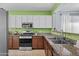 This kitchen offers granite countertops, stainless steel appliances and ample cabinet space for storage and functionality at 14793 W Surrey Dr, Surprise, AZ 85379