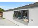 Pool view from the window of this beautifully designed home with an awning at 16008 N 60Th St, Scottsdale, AZ 85254