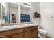 Bathroom featuring double sinks, and shower-tub combination at 1601 S 215Th Dr, Buckeye, AZ 85326
