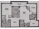 Detailed floor plan showcasing the layout of the home, including the kitchen, Primary suite, and balcony at 17 W Vernon Ave # 412, Phoenix, AZ 85003