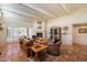 Cozy living room features a fireplace, comfortable seating, and tile flooring at 1725 E Staghorn Ln, Carefree, AZ 85377