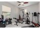 Exercise room featuring carpet, exercise equipment, and natural light at 27289 N 90Th Ave, Peoria, AZ 85383