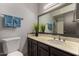 The bathroom features a new vanity, new fixtures, and a tiled shower and tub at 3106 S Extension Rd, Mesa, AZ 85210