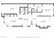 Detailed floor plan showcasing the layout of the home, including the kitchen, living room, and bedrooms at 5415 E Mckellips Rd # 100, Mesa, AZ 85215