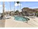 Relaxing pool area surrounded by palm trees and lounge chairs, perfect for enjoying sunny days at 5415 E Mckellips Rd # 100, Mesa, AZ 85215