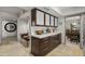 Sitting area with tile floors and dark wood cabinets at 7714 N 17Th Pl, Phoenix, AZ 85020