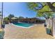 Backyard with a refreshing pool, featuring a gazebo and covered patio perfect for outdoor gatherings at 8502 E Malcomb Dr, Scottsdale, AZ 85250