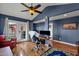 Bright office space boasting French doors, hardwood floors and a large desk at 8644 E Roanoke Ave, Scottsdale, AZ 85257