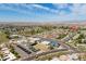 Wide aerial view of a residential area featuring community recreation at 10860 W Cheryl Dr, Sun City, AZ 85351