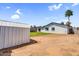 Backyard with a shed, block wall, and ample room for activities and play at 14635 N 37Th Pl, Phoenix, AZ 85032