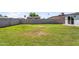 A spacious backyard featuring lush lawn and a tall block wall offering ample privacy at 14635 N 37Th Pl, Phoenix, AZ 85032