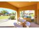 Outdoor BBQ area with built-in grill and picnic table, perfect for entertaining and enjoying outdoor meals at 19550 N Grayhawk Dr # 1039, Scottsdale, AZ 85255