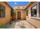 Beautiful courtyard with stone pavers and arched entryway at 20750 N 87Th St # 1024, Scottsdale, AZ 85255