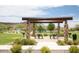 Shaded picnic area with stone columns and tables, ideal for enjoying outdoor meals and gatherings with neighbors at 2339 E Questa Dr, Phoenix, AZ 85024