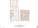 Detailed floor plan showcasing the layout of both home levels, from the garage to the bedrooms at 2826 E Tracy Ln # 3, Phoenix, AZ 85032