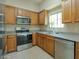 Bright kitchen featuring stainless steel appliances, granite countertops, and a garden window at 2826 E Tracy Ln # 3, Phoenix, AZ 85032