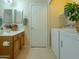 Convenient bathroom with laundry area and modern fixtures; includes a plant accent at 2826 E Tracy Ln # 3, Phoenix, AZ 85032