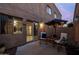 Private patio with comfortable seating and elegant lighting perfect for relaxing outdoors at 2826 E Tracy Ln # 3, Phoenix, AZ 85032