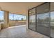 Spacious balcony with tiled floor and neighborhood views at 4200 N Miller Rd # 325, Scottsdale, AZ 85251