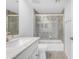 Bathroom featuring new sink and walk-in shower at 4200 N Miller Rd # 325, Scottsdale, AZ 85251