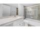 Renovated bathroom featuring new sink and walk-in shower at 4200 N Miller Rd # 325, Scottsdale, AZ 85251