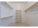 Spacious walk-in closet with wooden shelving and a built-in shelf unit at 440 S Val Vista Dr # 11, Mesa, AZ 85204
