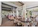 Elegant banquet room featuring chandelier lighting and outdoor views at 4800 N 68Th St # 357, Scottsdale, AZ 85251