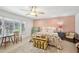The main bedroom has wood-style flooring and a pink accent wall at 4800 N 68Th St # 357, Scottsdale, AZ 85251