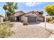 Single-Gathering home boasting tidy front yard and an attached two-car garage at 6837 S Roosevelt St, Tempe, AZ 85283