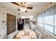 An open-concept kitchen and dining area filled with character and offering a unique and inviting space at 10401 W Loma Blanca Dr, Sun City, AZ 85351
