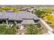 Aerial view showcasing a private backyard with covered patio and desert landscaping in a residential area at 12325 S 179Th S Ave # 0, Goodyear, AZ 85338