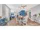 Dining area with a wooden table, seating for four, and stylish decor at 1250 N Abbey Ln # 275, Chandler, AZ 85226
