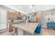 Modern kitchen showcasing granite countertops, stainless steel appliances, and stylish island seating at 1250 N Abbey Ln # 275, Chandler, AZ 85226