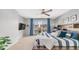 Comfortable bedroom with a cozy bed, large window and bright lighting at 1250 N Abbey Ln # 275, Chandler, AZ 85226