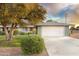 Charming single-story home features a two-car garage, mature landscaping, and a well-manicured lawn at 12739 W Prospect Dr, Sun City West, AZ 85375