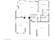 Detailed first floor plan showcasing the layout of the living room, kitchen, bedrooms, and garage at 13965 N 135Th Dr, Surprise, AZ 85379