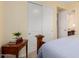 Bedroom with closet and side table at 16540 E El Lago Blvd # 2, Fountain Hills, AZ 85268
