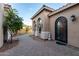 Beautifully designed with a covered entrance and desert landscaping at 2111 E Azalea Dr, Chandler, AZ 85286