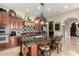 Gourmet kitchen with custom cabinetry, granite counters, and stainless-steel appliances, creating a chef-inspired space at 2111 E Azalea Dr, Chandler, AZ 85286