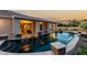 Beautiful pool area with a dark bottom and elegant design, perfect for swimming and outdoor relaxation at 2111 E Azalea Dr, Chandler, AZ 85286