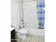 Bathroom with a shower and a commode at 2745 W Jessica Ln, Phoenix, AZ 85041