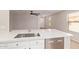 Open concept kitchen with stainless steel sink and appliances overlooking the living area at 3035 W Roberta Dr, Phoenix, AZ 85083