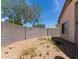 Backyard features block fencing providing privacy and a low maintenance yard at 3834 W Commonwealth Ave, Chandler, AZ 85226