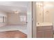 This bathroom features a large vanity and a neutral color scheme at 4201 W Renee Dr, Glendale, AZ 85308