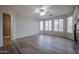 Airy main bedroom features generous space, great natural light, and an ensuite bath at 45633 W Mountain View Rd, Maricopa, AZ 85139