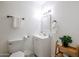 Inviting bathroom featuring a modern vanity, complemented by simple decor and bright lighting at 8055 E Thomas Rd # 104, Scottsdale, AZ 85251